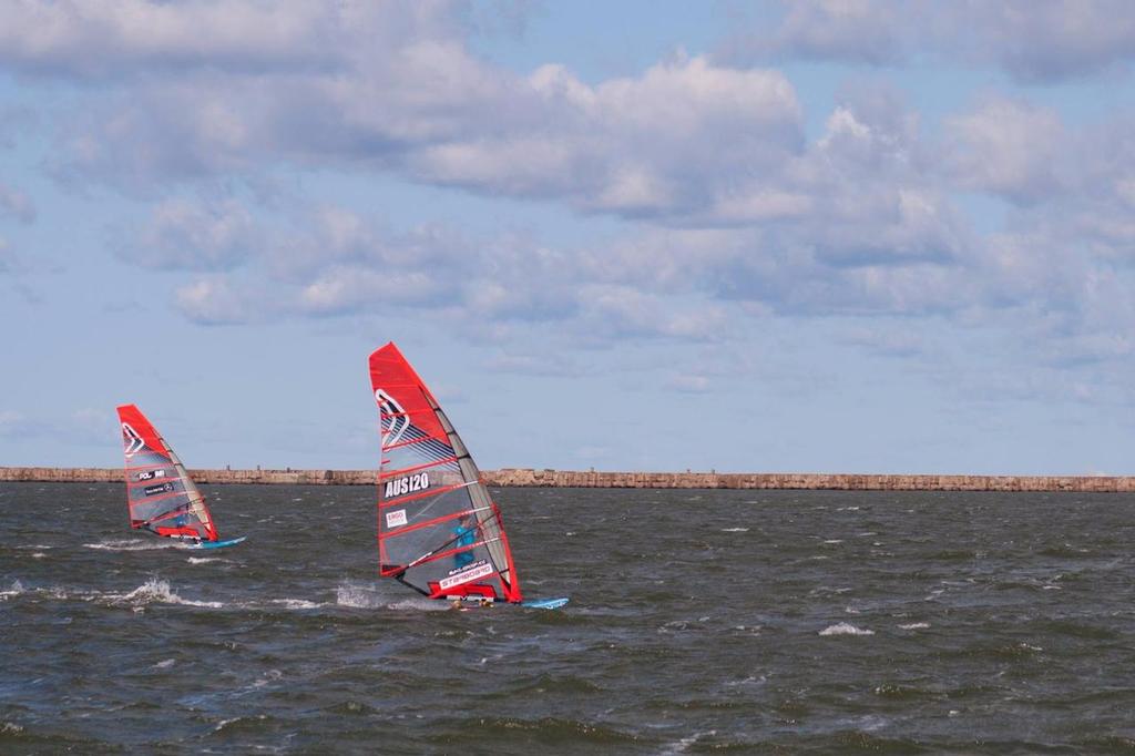 Action on Day 2 - Formula Windsurfing European Championships © Sean O'Brien